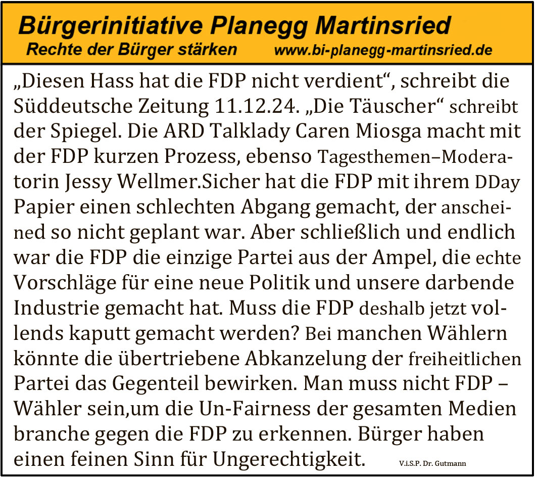 Bürger haben einen feinen Sinn für Ungerechtigkeit.