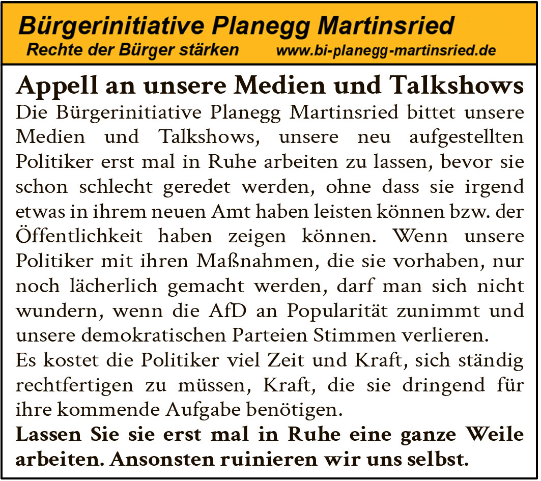 Kaum hat die neue Ampel-Koalition ihre Arbeit aufgenommen, fällt sie auch schon in den Umfragen zurück. Während SPD und Grüne zumindest einigermaßen stabil bleiben, bricht die FDP ein. Die Union wittert Morgenluft. Dabei konnte die neue Regierung bisher kaum politische Akzente setzen. Die Omikron-Welle hat den Corona-Fahrplan der Koalition durchkreuzt. In einer Situation, in der die Gesellschaft dringend Orientierung braucht, wirkt die Ampel überfordert. Die scharfe Kritik an der Regierung kommt aber nicht nur zu früh – sie ist auch gefährlich. Wer die Politik schon in der Anfangsphase der Lächerlichkeit preisgibt, beschädigt das Vertrauen in die Demokratie insgesamt. Kritik ist notwendig. Aber sie braucht eine Grundlage. Die Ampel verdient eine faire Chance.
